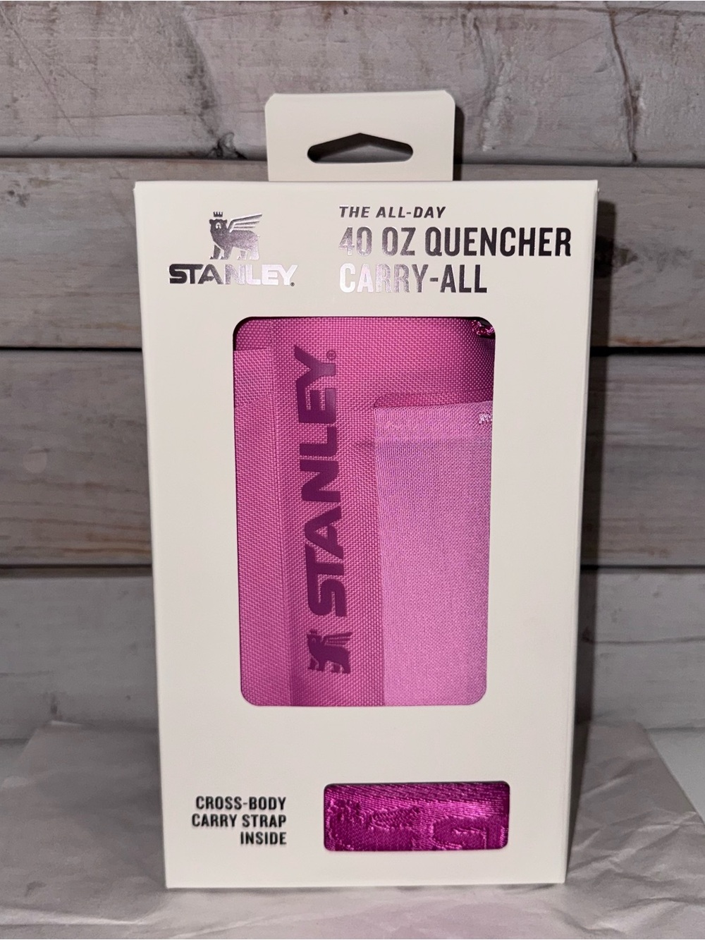 Stanley The All Day 40 oz Quencher Carry-All - Peony - NWT